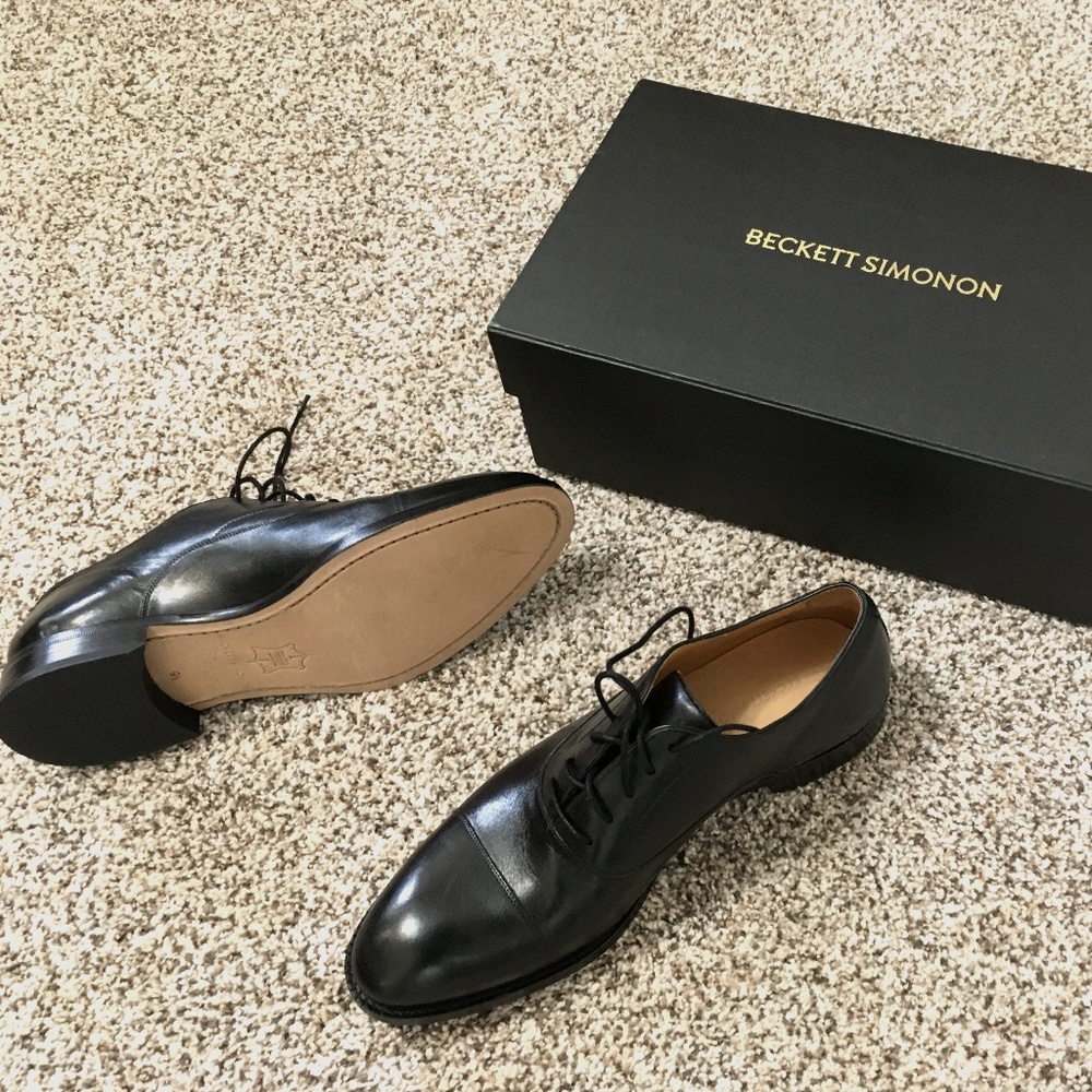 Mens Beckett and Simonon Cap Toe Dress Shoes 9.5 M